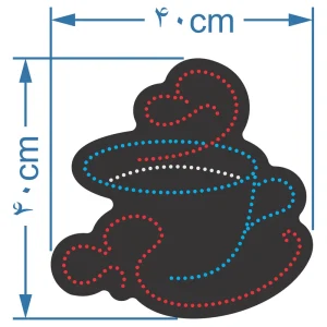 تابلو ال ای دی آیاز طرح کافه کد 247