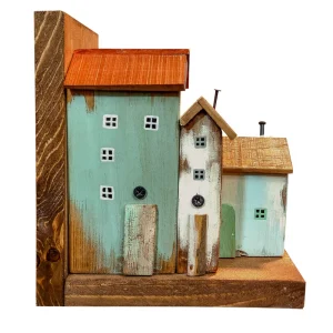 نگهدارنده کتاب مدل چوبی دهکده رویایی کد 44301