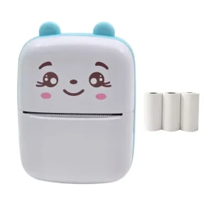 پرینتر لیبل زن ناب سل مدل  پرتابل شارژی کد NAAB001 BLLLL به همراه سه عدد رول کاغذی