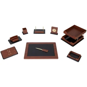 ست لوازم اداری رومیزی مدل vacuum luxury-310-GH مجموعه 9 عددی