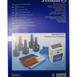 کاغذ کاربن آبی مدل پلیکان سایز A4 بسته 100 عددی