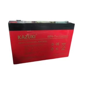 باتری UPS با ولتاژ 6 ولت و شدت جریان 7 آمپرساعت کازوکی مدل 6v7ahgel