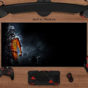 ماوس پد مخصوص بازی مدل war سایز 40*90 سانتی متر
