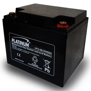 باتری UPS با ولتاژ 12 ولت و شدت جریان 45 آمپرساعت پلاتینیوم مدل LP12-45