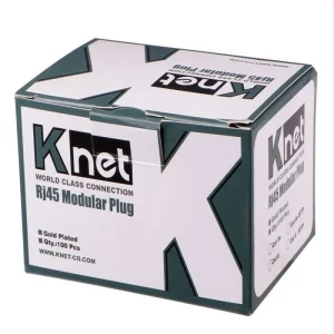 کانکتور Rj45 Cat6 UTP کی نت مدل K-NC6U0100 بسته 100 عددی