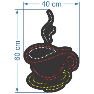 تابلو ال ای دی آیاز طرح کافه کد 296