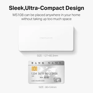 سوییچ 8 پورت مرکوسیس مدل MS108