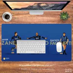 ماوس پد هومرو مدل MX704 طرح باشگاه فوتبال اینتر میلان