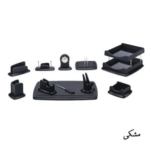 ست لوازم اداری رومیزی مدل 8012 مجموعه 12 عددی