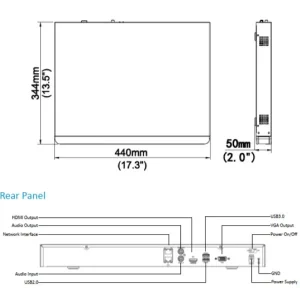 ضبط کننده ویدیویی یونی ویو مدل NVR-304-32S