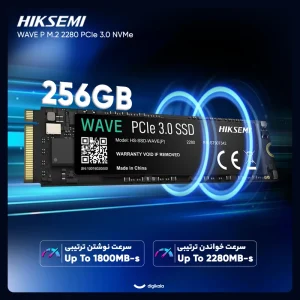 اس اس دی اینترنال PCIe Gen3 x4 هایک سمی مدل WAVE P ظرفیت 256 گیگابایت