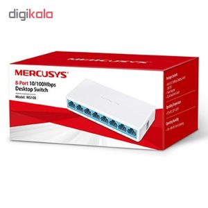 سوییچ 8 پورت مرکوسیس مدل MS108