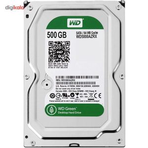 هارددیسک اینترنال وسترن دیجیتال سری سبز مدل WD5000AZRX ظرفیت 500 گیگابایت