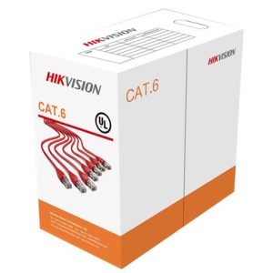 رول کابل شبکه Cat 6 سایز 23AWG هایک ویژن مدل DS-1LN6-UU طول 305 متر