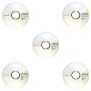 دی وی دی خام سونی مدل DV-R بسته ۵ عددی