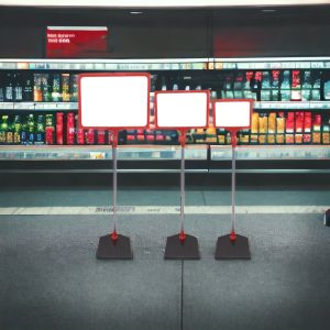 استند قیمت فروشگاهی مدل ایستاده بسته 3 عددی