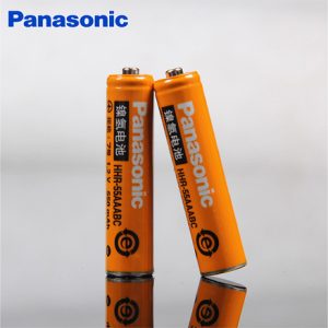 باتری نیم قلمی قابل شارژ پاناسونیک مدل HHR-55AAABC ظرفیت 550 میلی آمپر ساعت بسته 2 عددی