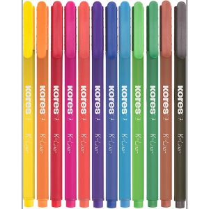 روان نویس کورس مدل FINE LINER طرح قایق بسته 12 عددی