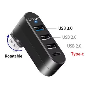 هاب 4 پورت آی ریور مدل RotoPro USB3.0
