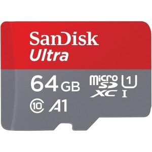 کارت حافظه microSDXC سن دیسک مدل Ultra A1 کلاس 10 استاندارد UHS-I سرعت 100MBps ظرفیت 64 گیگابایت