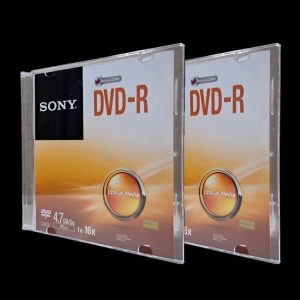 دی وی دی خام قاب باریک سونی مدل DVD-R بسته 2 عددی