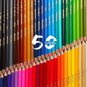 مداد رنگی 50 رنگ آریا مدل آرتیست طرح ماهی