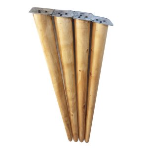 پایه میز مدل چوبی مخروطی کد 80-D1 بسته 4 عددی
