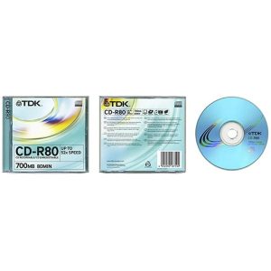 سی دی خام تی دی کی مدل CD-R بسته 10 عددی