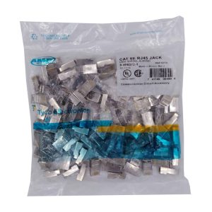 سوکت شبکه CAT6E امپ مدل JN26E بسته 100 عددی