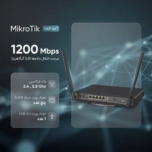 اکسس پوینت میکروتیک مدل hAP ax³