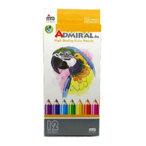 مداد رنگی 12 رنگ آدمیرال مدل MDF