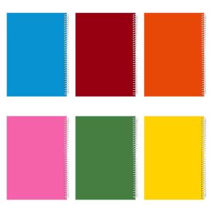 دفتر مشق 50 برگ مدل color 06 بسته 6 عددی