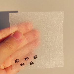 کاغذ چسب دار مدل استیک نوت شفاف طرح پنجول
