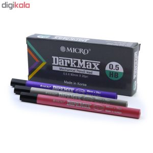 نوک مداد نوکی میکرو مدل DarkMax قطر نوشتاری 0.7 میلی متر بسته 12 عددی