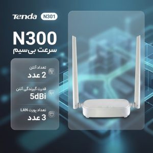 روتر بی‌سیم N300 تندا مدل N301