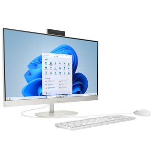 کامپیوتر همه کاره 27 اینچ اچ پی مدل HP AIO 27 CR2037nh با پردازنده Core Ultra 7-255U، رم 8 گیگابایت از نوع DDR5 و حافظه داخلی 512 گیگابایت SSD، گرافیک UHD Graphics (integrated)، نمایشگر از نوع IPS