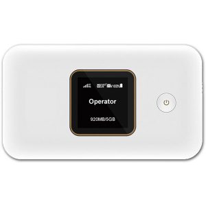مودم همراه 4.5G هوآوی مدل E5785-320a با پشتیبانی از TD-LTE و FD-LTE، سرعت دانلود 300 مگابیت و آپلود 100 مگابیت، وای‌فای دو بانده 2.4 و 5 گیگاهرتز، باتری 3000 میلی‌آمپرساعت و اتصال همزمان تا 32 کاربر