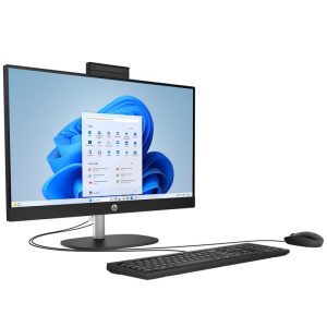 کامپیوتر همه کاره 27 اینچ اچ پی مدل HP AIO 27 CR2038nh با پردازنده Core Ultra 7-255U، رم 8 گیگابایت از نوع DDR5 و حافظه داخلی 512 گیگابایت SSD، گرافیک UHD Graphics (integrated)، نمایشگر از نوع IPS