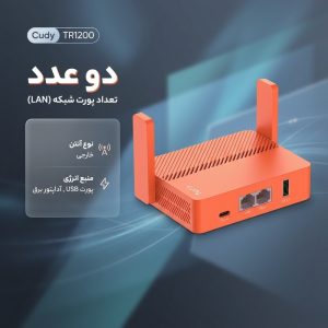 روتر بی‌سیم کیودی مدل TR1200