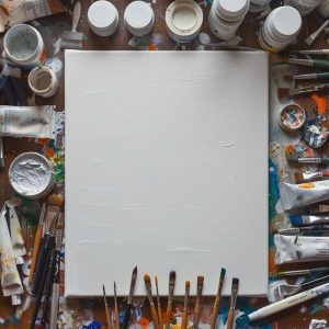 بوم نقاشی مربع بهتا مدل A25 سایز 25 × 25 سانتی‌متر بسته 2 عددی