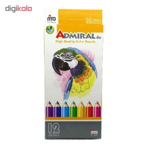 مداد رنگی 12 رنگ آدمیرال کد 761c بسته 6 عددی