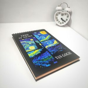 دفتر نقاشی، طراحی 70 برگ مدل شب پرستاره کد A5-380do